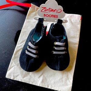 Zutano 12M leather soft shoes booties
